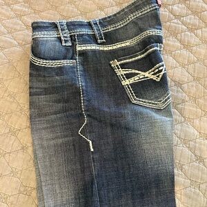 Rock & Roll cowgirl jeans size 26x32 good condition. Recently laundered No holes